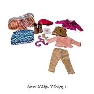 Our generation doll accessories horse blankets, horse first aid kit, clothing